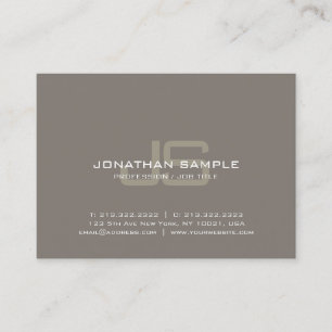 Professional Monogram Design Creative Plain Luxury Business Card