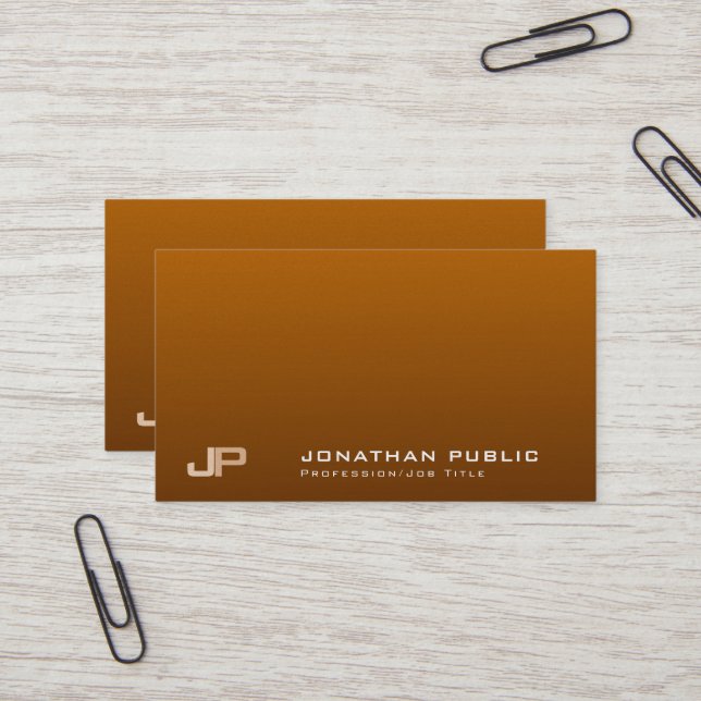 Professional Monogram Elegant Modern Pearl Luxury Business Card (Front/Back In Situ)