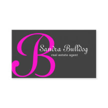Professional Monogram Elegant Real Estate Pink.