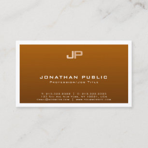 Professional Monogram Elegant Silk Finish Luxury Business Card