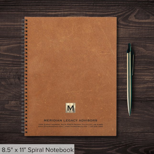 Professional Monogram Initial Notebook (Creator Uploaded)