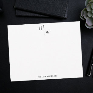 Professional Monogram Personalised With Name Card