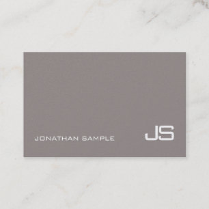 Professional Monogram Plain Modern Design Luxury Business Card