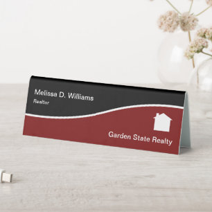 Professional Monogram Realtor Desk Name