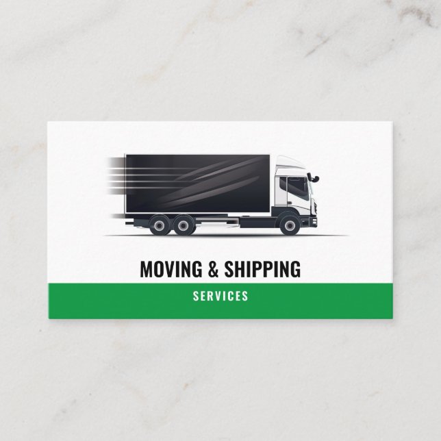 Professional Mover Box Truck Moving Company Business Card (Front)