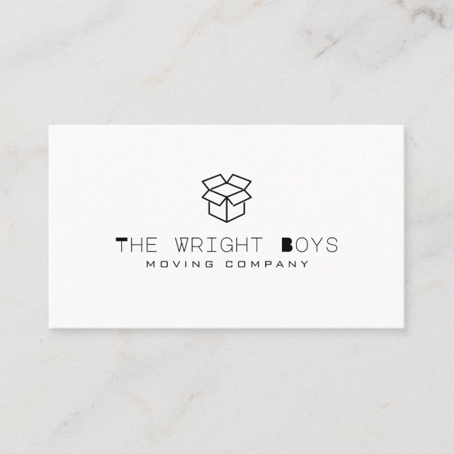 Professional Moving Company Business Card (Front)