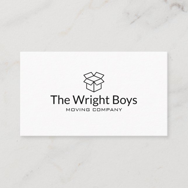 Professional Moving Company Business Card (Front)