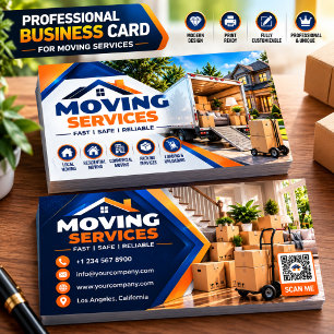 Professional Moving Services Business Card EDIT