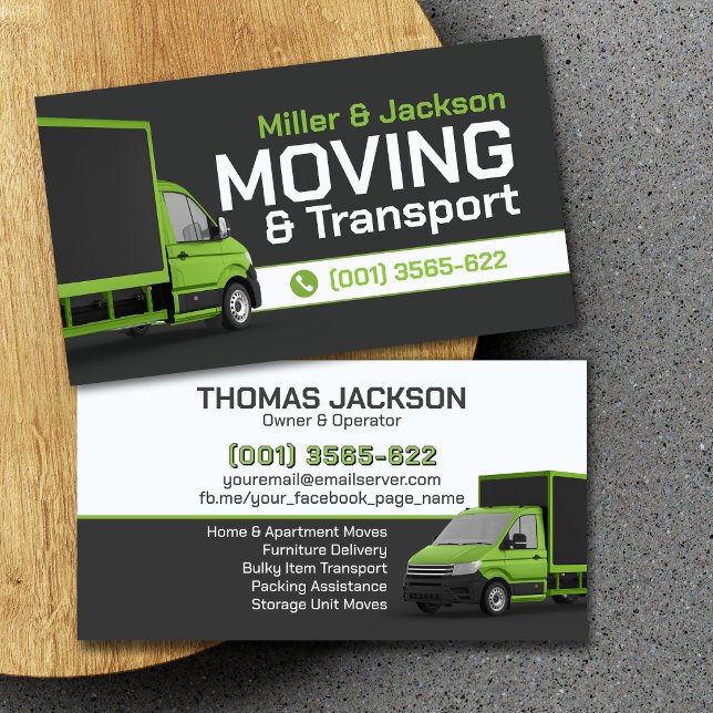 Professional Moving Services - Relocation Business Card (Creator Uploaded)