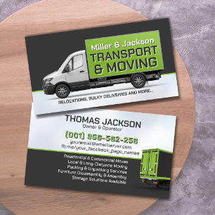 Professional Moving Services - Relocation Business Card