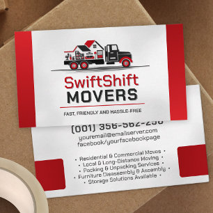 Professional Moving Services - Relocation Business Card