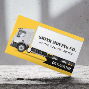 Professional Moving & Storage Transportation Business Card