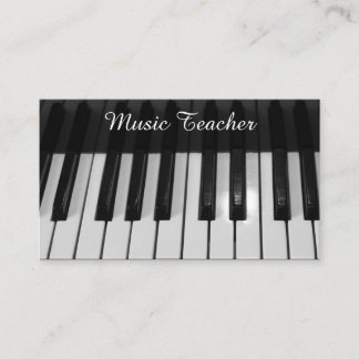 Professional Music Teacher Business Card