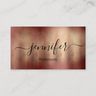 Professional Musician DJ Artistic Paint Gold Business Card