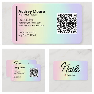 Professional Nail Technician Business Card