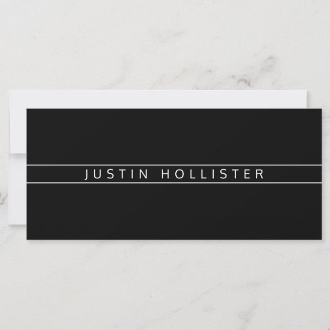 Professional Name | Black with White Text (Front)