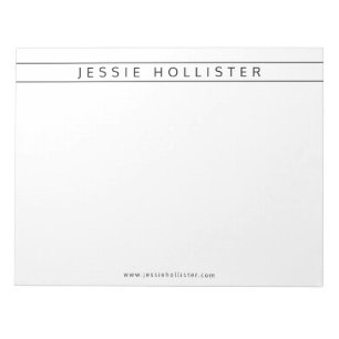 Professional Name & Info Notepad