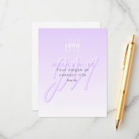 Professional Name & Slogan Template | Light Purple