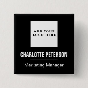  Professional  Name Tag Business Logo Office Staff 15 Cm Square Badge