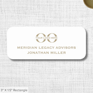 Professional Name Tag with Custom Logo