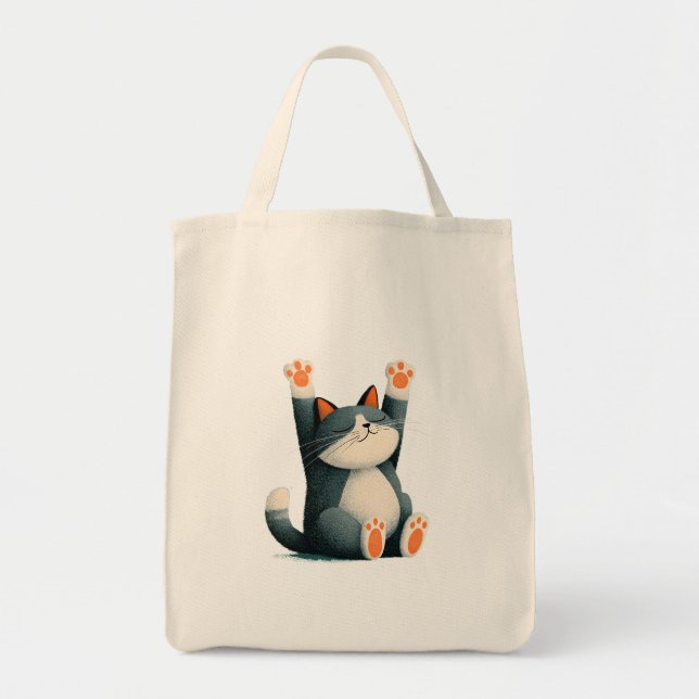 Professional Nap Taker Funny Sleeping Cat Tote Bag (Front)