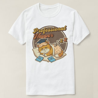 Professional Napper, Cat T-Shirt