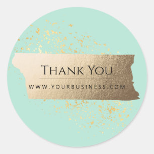 Professional Neo Mint Modern Elegant Minimalist Classic Round Sticker