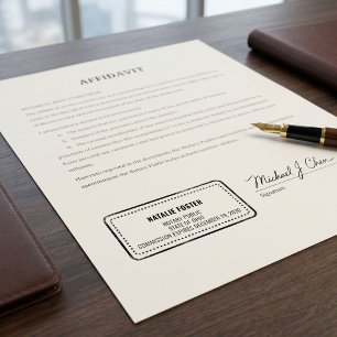 Professional Notary Public   Custom Name & Commiss Self-inking Stamp