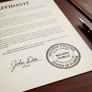 Professional Notary Public Custom Name & Commiss Self-inking Stamp