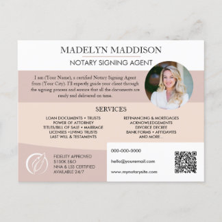 Professional Notary Service Marketing Promotional  Postcard