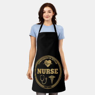 Professional Nurse Emblem   Compassion in Action  Apron