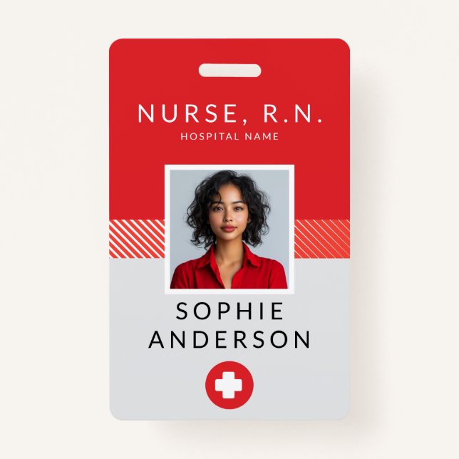 Professional Nurse ID Badge (Front)