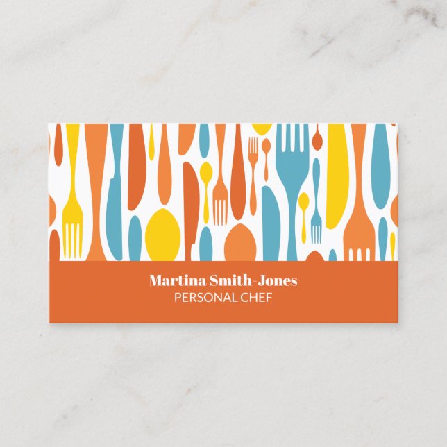 Professional Nutritionist - Personal Chef Business Card (Front)