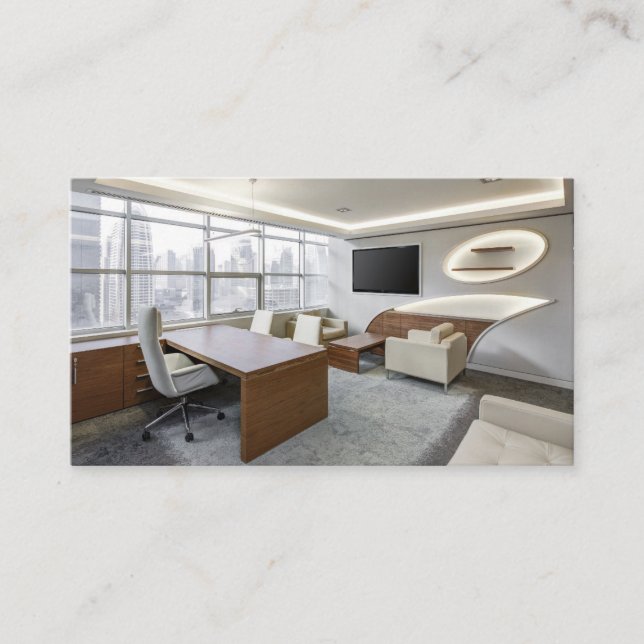 Professional Office Cleaning Services Commercial Business Card (Front)