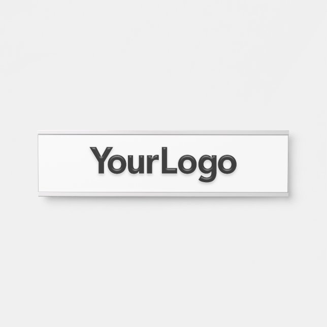 Professional Office Desk Job Custom Business Logo  Door Sign (Front)