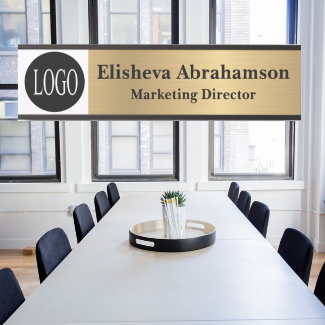 Professional Office Door Sign Gold Name Plate (Creator Uploaded)