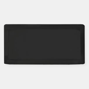 Professional Onyx Black Colour   Classic Elegant  Banner
