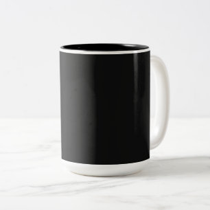 Professional Onyx Black Colour   Classic Elegant  Two-Tone Coffee Mug