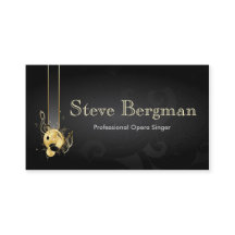 Professional Opera Singer Note Melody Card