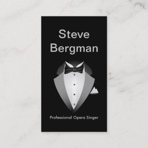 Professional Opera Singer Suit Man Theatre Concert Business Card