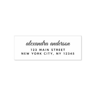Professional or Personal Elegant Return Address Self-inking Stamp