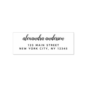 Professional or Personal Elegant Return Address Self-inking Stamp