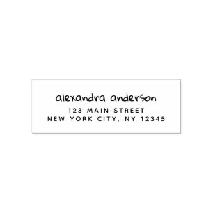 Professional or Personal Elegant Return Address Self-inking Stamp