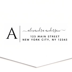 Professional or Personal Elegant Return Address Self-inking Stamp