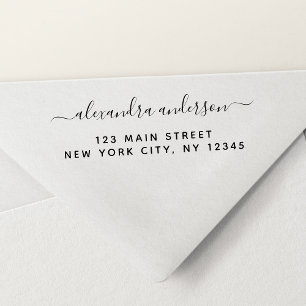 Professional or Personal Elegant Return Address Self-inking Stamp