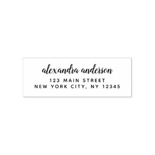 Professional or Personal Elegant Return Address Self-inking Stamp