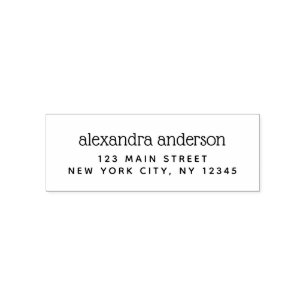 Professional or Personal Elegant Return Address Self-inking Stamp