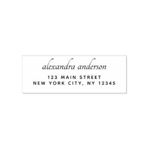 Professional or Personal Elegant Return Address Self-inking Stamp