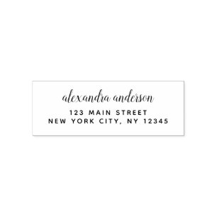 Professional or Personal Elegant Return Address Self-inking Stamp