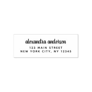 Professional or Personal Elegant Return Address Self-inking Stamp
